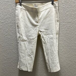 White Cropped Pants